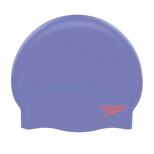 Speedo Шапочка для плавания Plain Moulded Silicone Cap JR Purple/Red