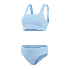 Speedo Раздельный купальник Textured Deep U-Back 2PC Blue