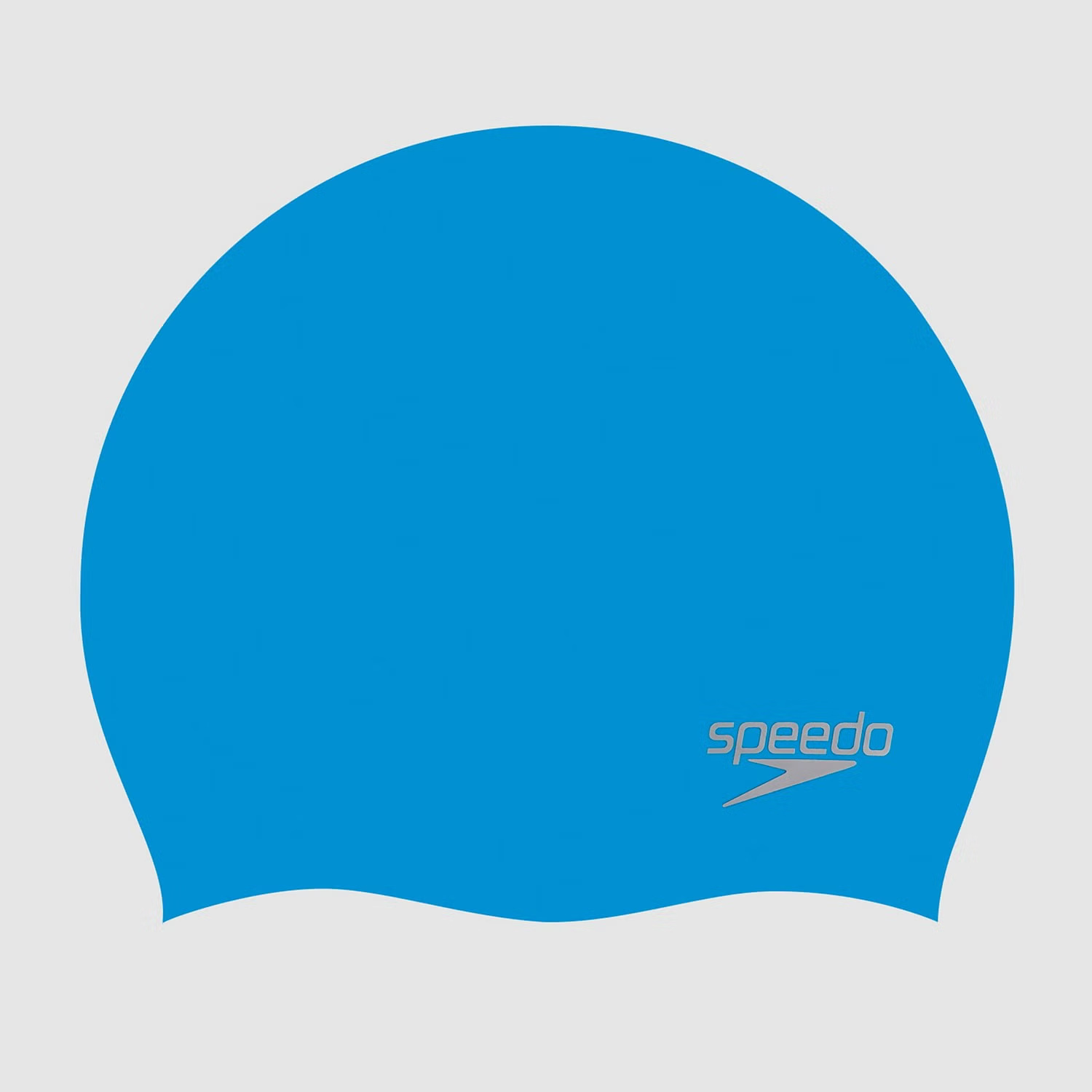 Speedo Шапочка для плавания Plain Moulded Silicone Cap Blue/Silver
