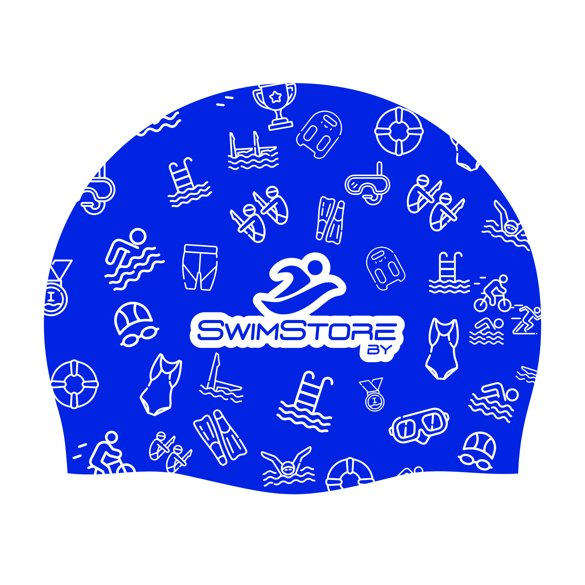 SwimStore Шапочка для плавания Aquatics dark blue