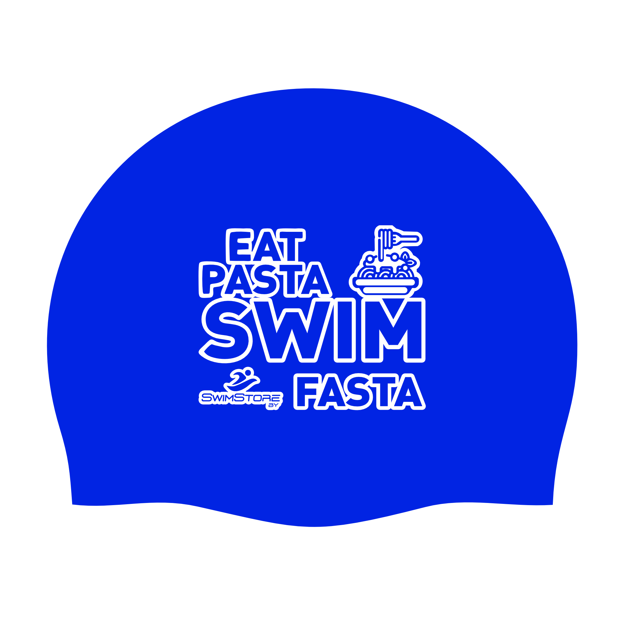 SwimStore Шапочка для плавания Eat Pasta dark blue