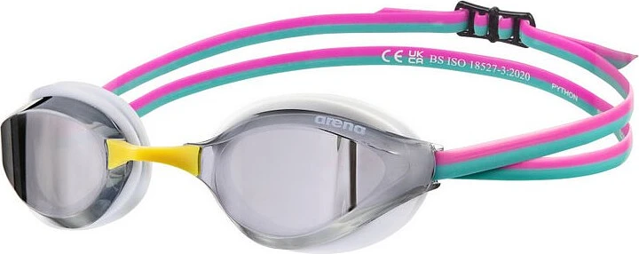 Arena Очки для плавания Python Mirrored Silver-White-Fuchsia