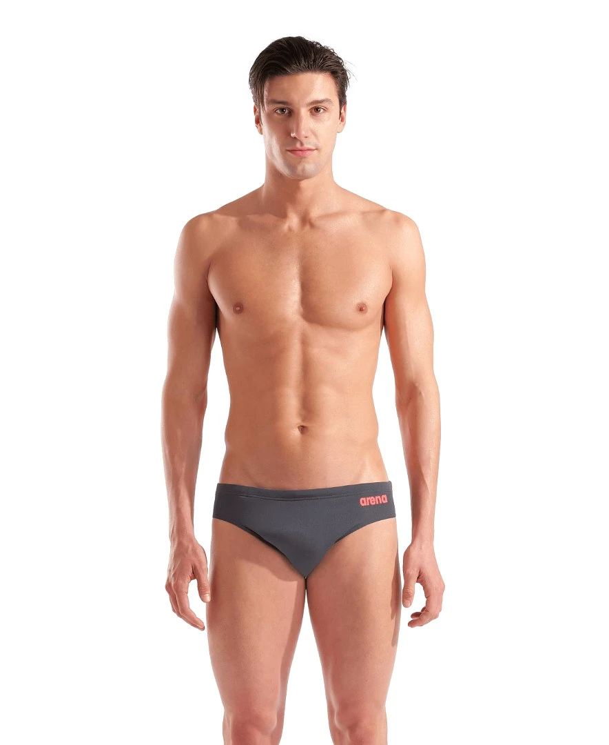 Arena Плавки спортивные TEAM SWIM BRIEF SOLID asphalt-bright coral