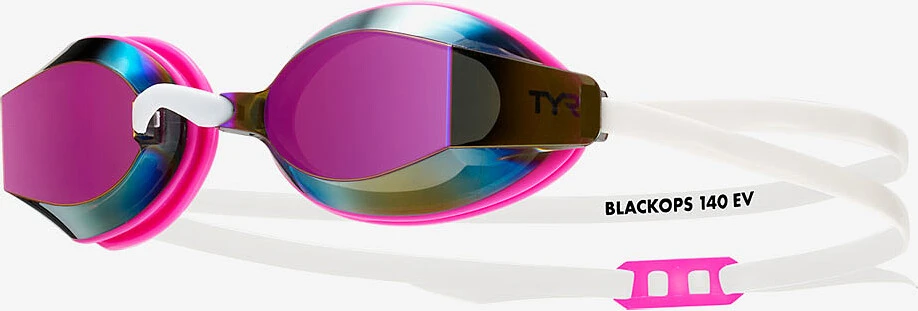 TYR Очки для плавания Women's Black Ops 140 EV Mirrored Racing White/Pink