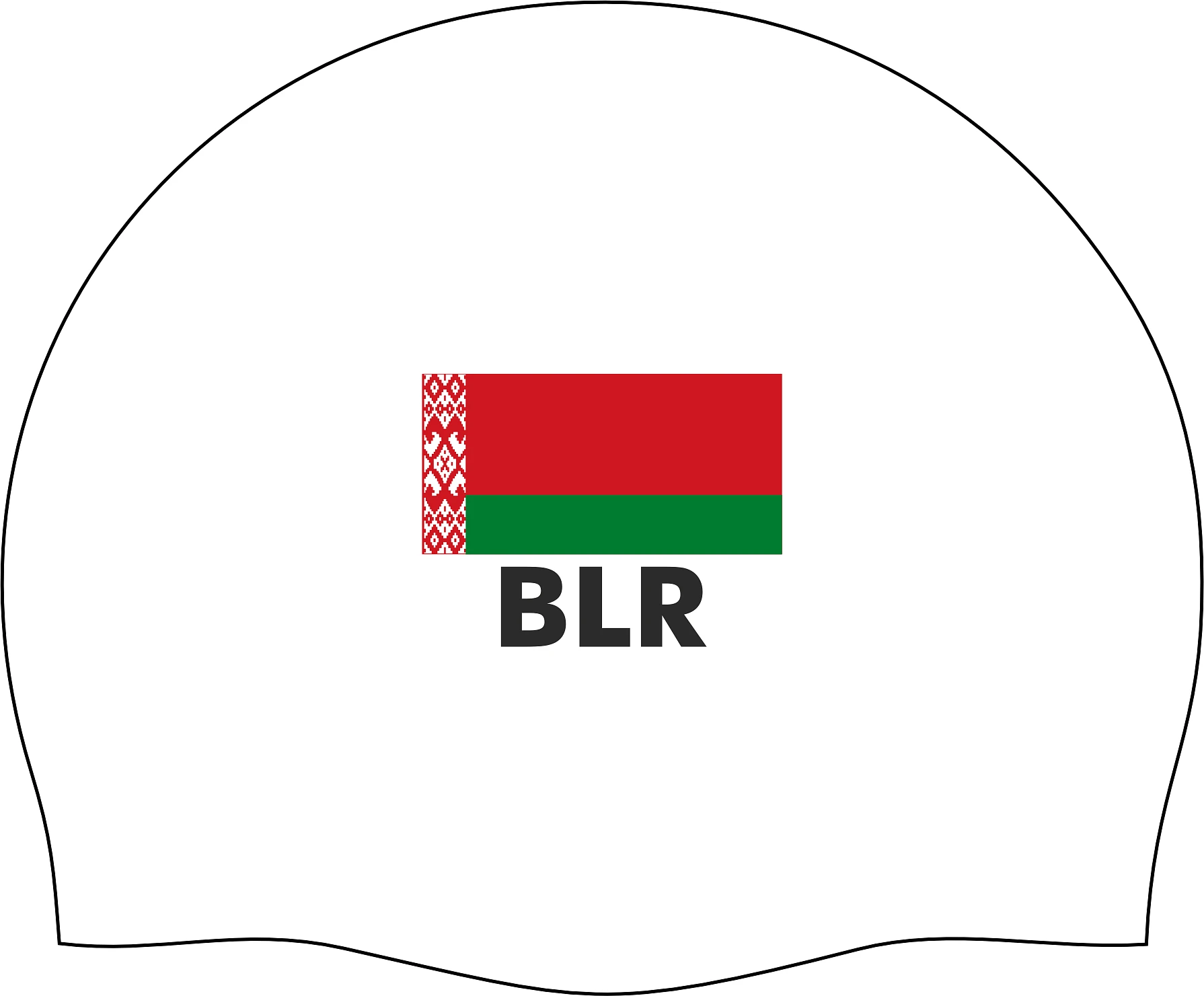 SwimStore Шапочка для плавания BELARUS white