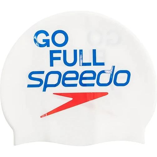 Speedo Шапочка для плавания Slogan Printed Cap White