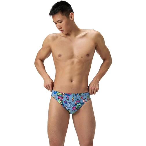 Speedo Плавки мужские ML Printed Brief Blue/Green