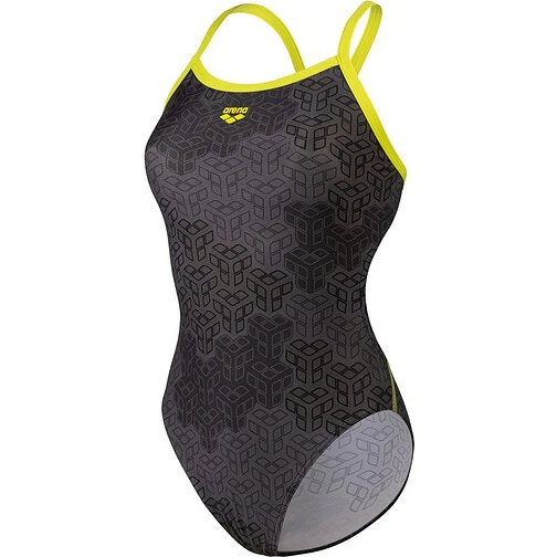 Arena Купальник ARENA CAMO KIKKO CHALLENGE BACK soft green-black multi