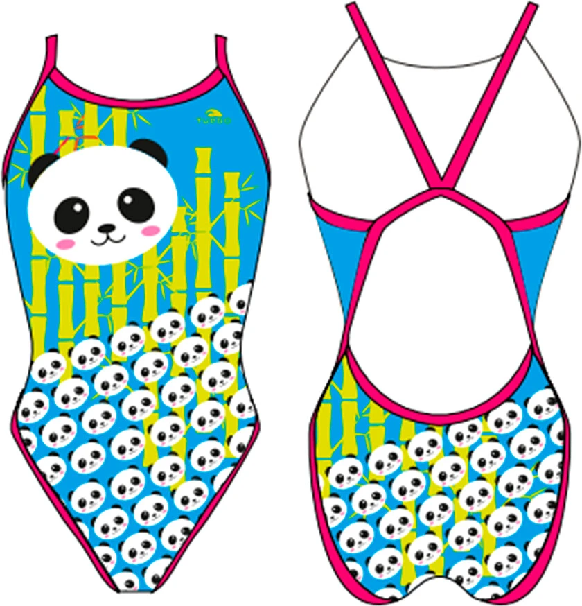 TURBO Купальник 'REVOLUTION' GIRL PANDA BAMBOO green