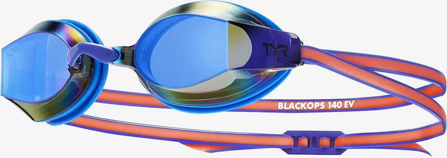 TYR Очки для плавания Women's Black Ops 140 EV Mirrored Racing Blue/Coral