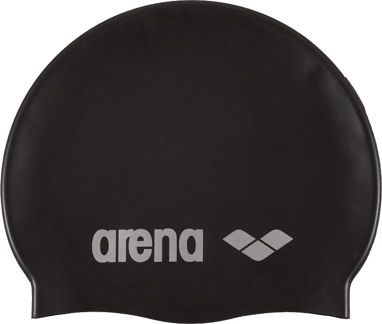 Arena Шапочка для плавания Classic Silicone Black-Silver