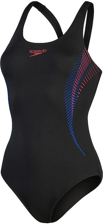 Speedo Спортивный купальник Placement Muscleback BLACK/RED