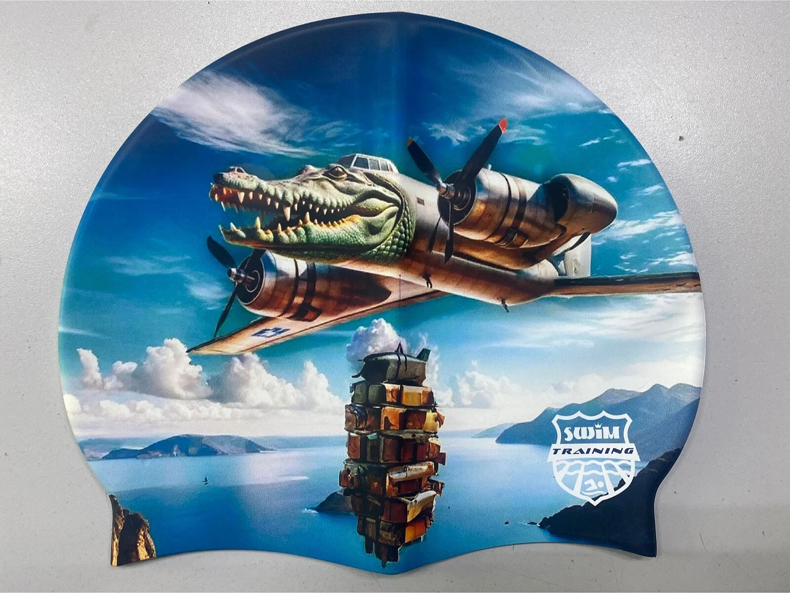SwimTraining Шапочка для плавания ST Крокодило Бомбардиро