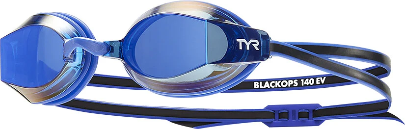 TYR Очки для плавания Women's Black Ops 140 EV Mirrored Racing Blue/Black
