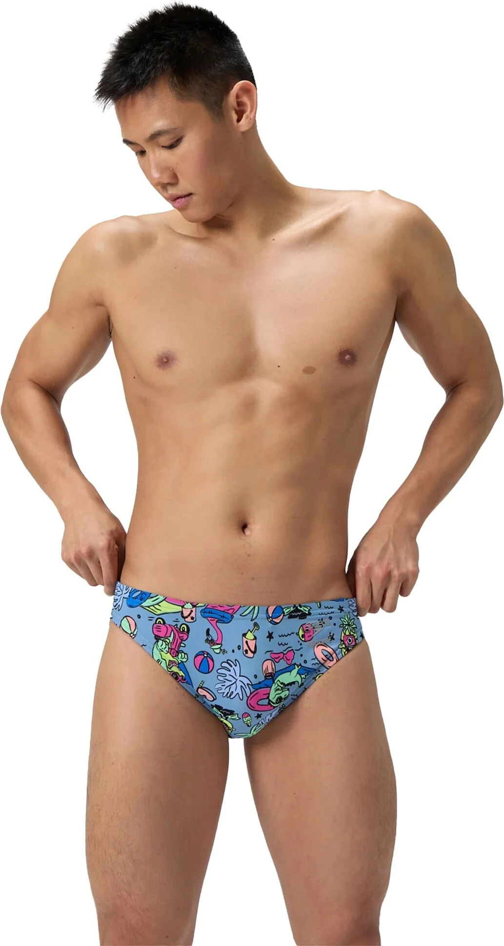 Speedo Плавки мужские ML Printed Brief Blue/Green
