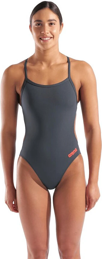 Arena Купальник TEAM CHALLENGE SOLID Asphalt-Bright Coral