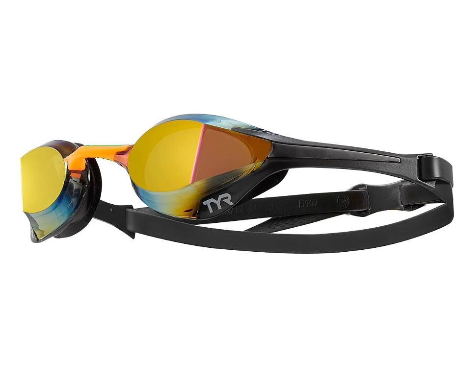 TYR Очки для плавания Tracer-X Elite Racing Mirrored Gold/Orange