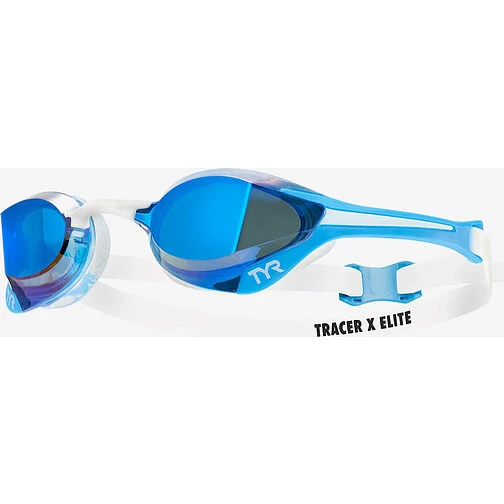 TYR Очки для плавания Tracer-X Elite Racing Mirrored Blue/White