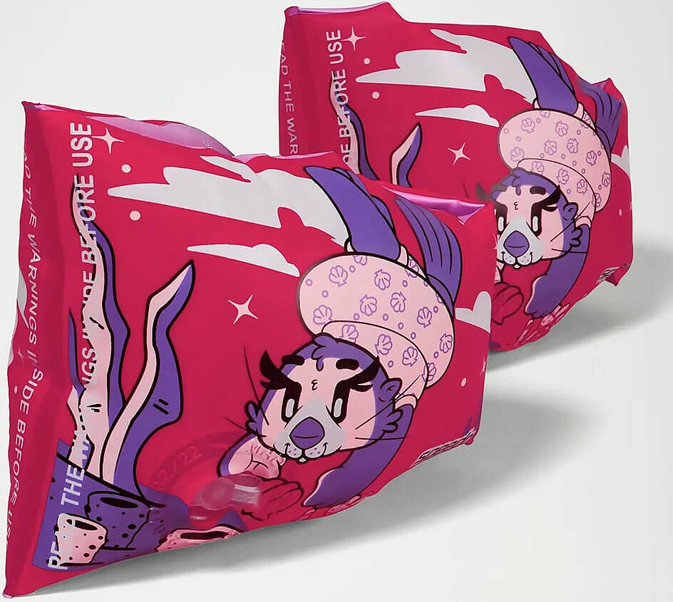 Speedo Нарукавники для плавания Learn to Swim Aria Sea Otter Armbands pink/purple