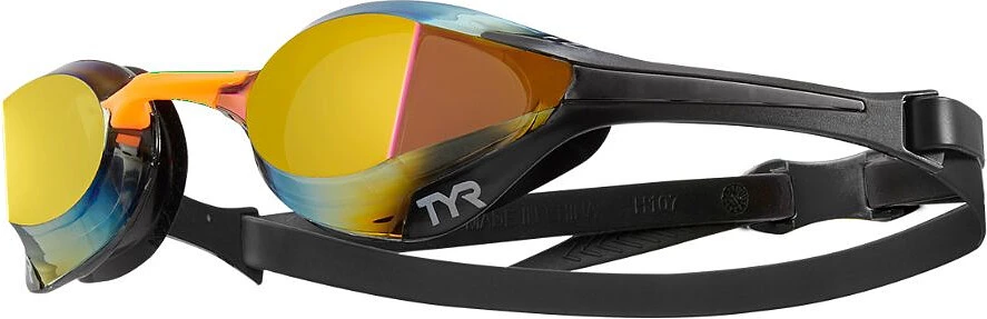 TYR Очки для плавания Tracer-X Elite Racing Mirrored Gold/Orange