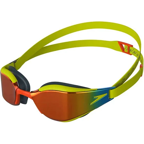 Speedo Очки для плавания Fastskin Hyper Elite Mirror green/orange