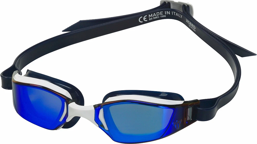 Phelps Очки для плавания XCEED Titanium Mirrored Blue-White-Black