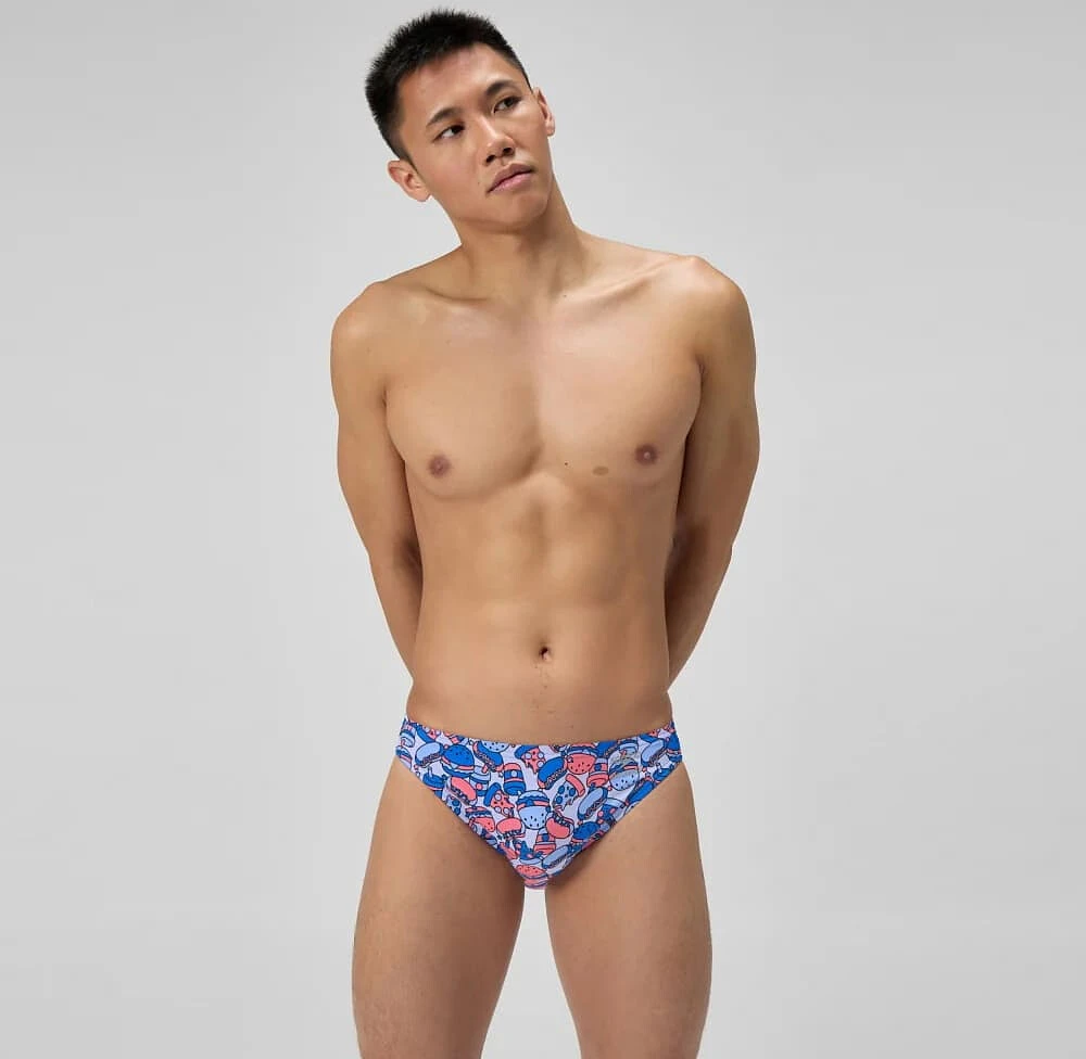 Speedo Плавки мужские ML Printed Brief Blue/Orange