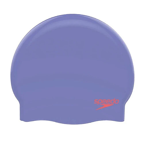 Speedo Шапочка для плавания Plain Moulded Silicone Cap JR Purple/Red