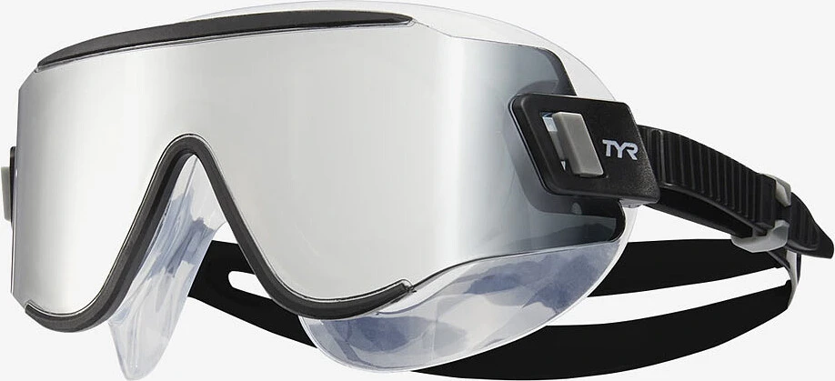 TYR Маска для плавания Tidal Wave Mirrored Swim Mask Silver/Black