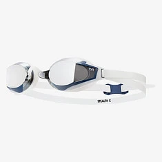 TYR Очки для плавания STEALTH-X MIRRORED silver/white