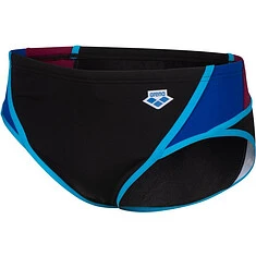 Arena Плавки спортивные ARENA ICONS SWIM BRIEFS PANEL black-neon blue-red fand-turquoise