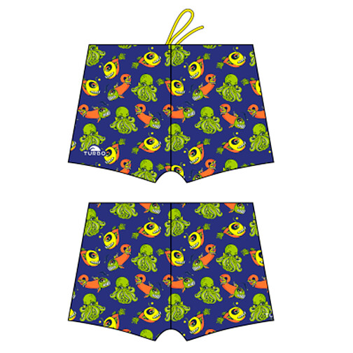 TURBO Плавки спортивные HAPPY KIDS - BOXER DARKY SEA Royal