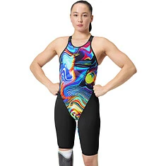 Speedo Гидрокостюм LZR Pure Valor 2.0 Openback Kneeskin Black/Multi