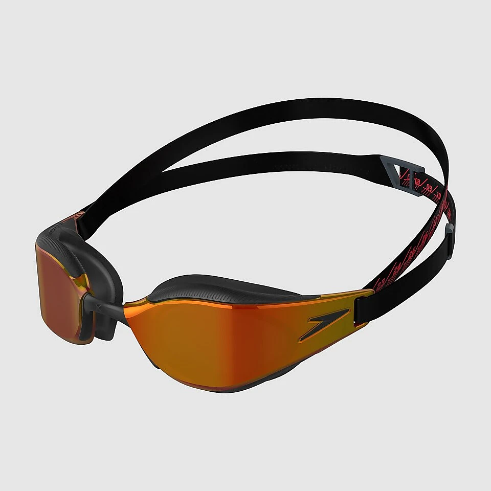 Speedo Очки для плавания Fastskin Hyper Elite Mirror Black/Gold