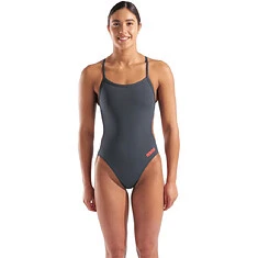 Arena Купальник TEAM CHALLENGE SOLID Asphalt-Bright Coral