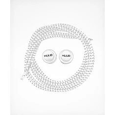HUUB Комплект эластичных шнурков с фиксатором Elastic Lace Locks White