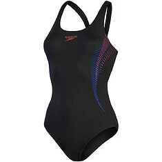 Speedo Спортивный купальник Placement Muscleback BLACK/RED