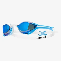TYR Очки для плавания Tracer-X Elite Racing Mirrored Blue/White