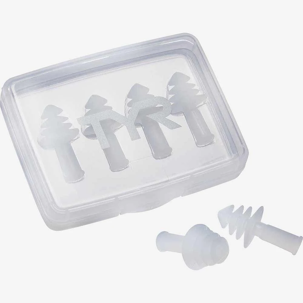 TYR Беруши для бассейна ERGO FLEX EAR PLUGS - 4 PACK (2 PAIRS) white