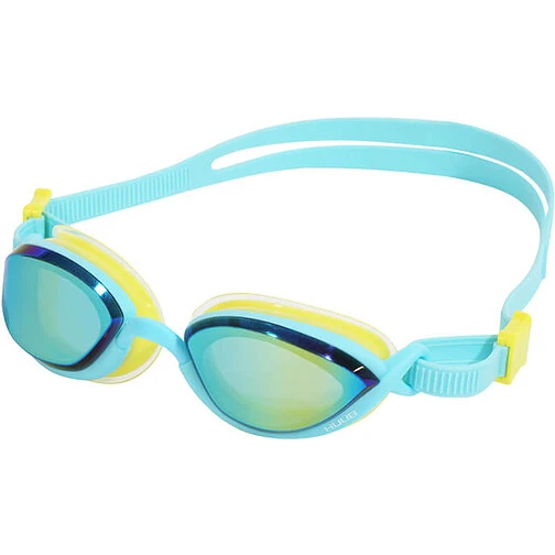 HUUB Очки для плавания Pinnacle Air Seal Goggle Aqua/Fluo Yellow