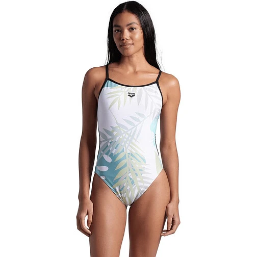 Arena Купальник ARENA LIGHT FLORAL LACE BACK black-white multi
