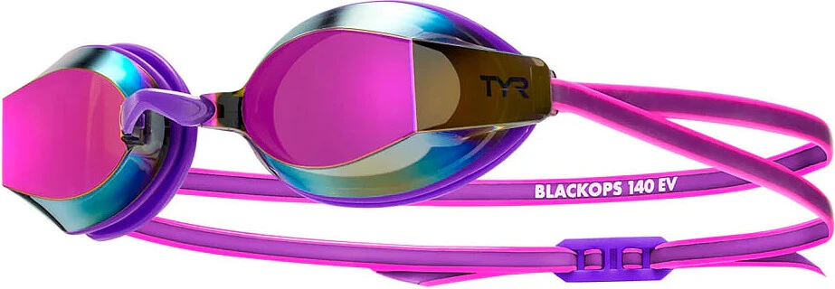 TYR Очки для плавания Women's Black Ops 140 EV Mirrored Racing Purple/Pink