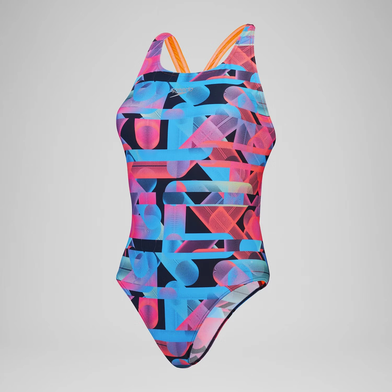 Speedo Купальник Club Training Allover Digital Powerback Swimsuit Red/Blue