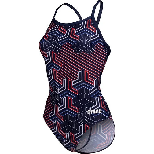 Arena Купальник ARENA KIKKO PRO LIGHTDROP BACK navy-team redwhbl