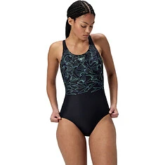 Speedo Спортивный купальник Hyperboom Placement Muscleback Green