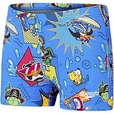 Speedo Плавки спортивные Toddler Boys Allover Aquashort blue/yellow