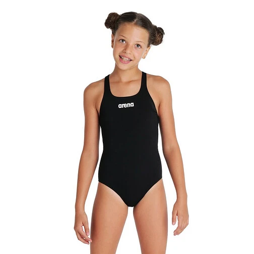 Arena Купальник TEAM SWIM PRO SOLID JR black-white