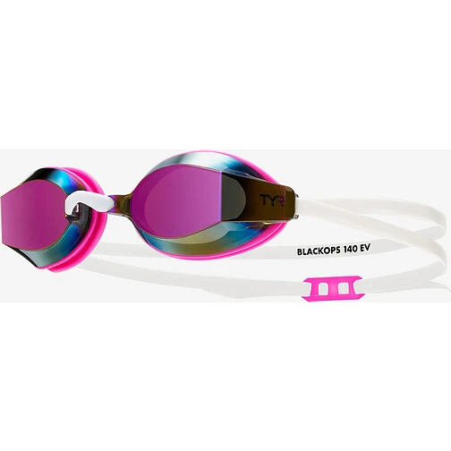 TYR Очки для плавания Women's Black Ops 140 EV Mirrored Racing White/Pink