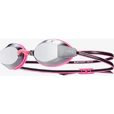TYR Очки для плавания подростковые Youth Black Ops 140 EV Mirrored Racing silver/pink