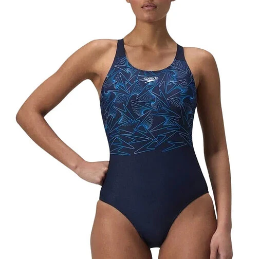Speedo Спортивный купальник Hyperboom Placement Muscleback Blue